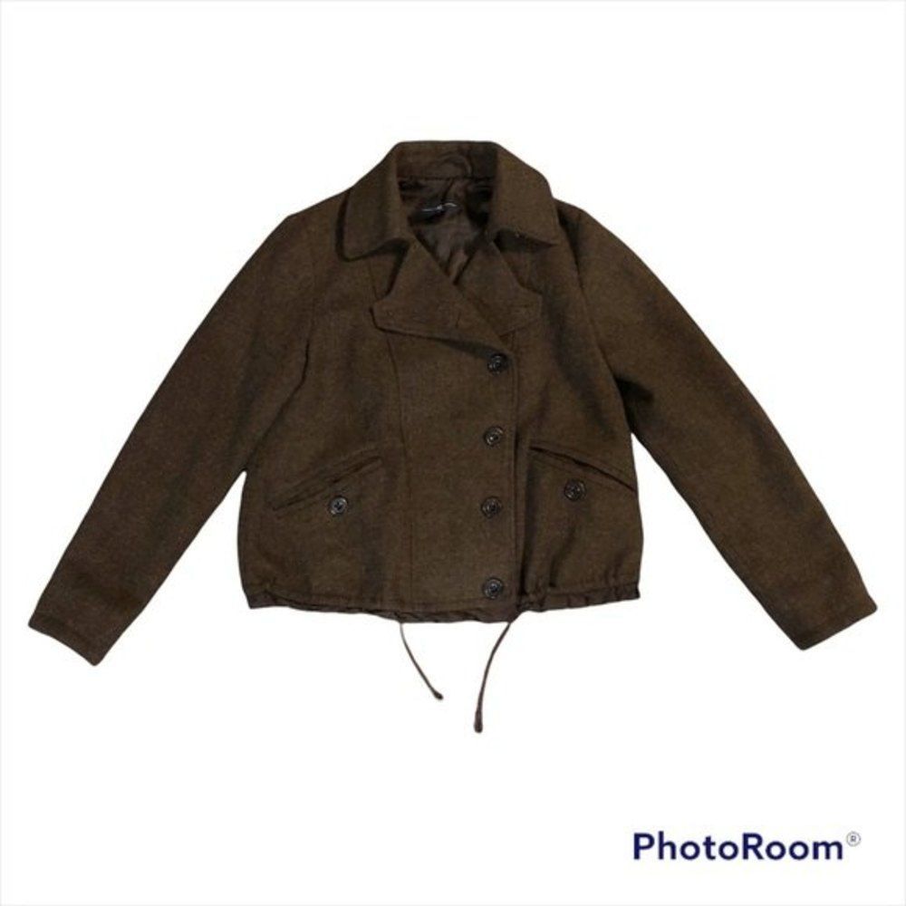 GAP Women's Brown Pea Coat